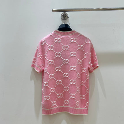 GUCCI 26S SHORT-SLEEVE KNIT SWEATER 510