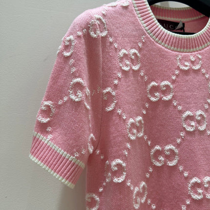 GUCCI 26S SHORT-SLEEVE KNIT SWEATER 510