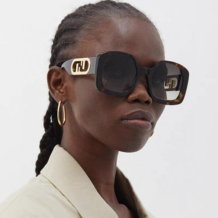 OVERSIZES FF DIAMONDS SQUARE SUNGLASSES 563315 IN ACETATE