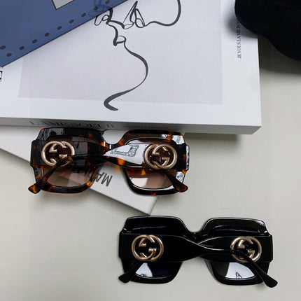SQUARE FRAME SUNGLASSES GG0178S IN ACETATE EMBOSSED LOGO