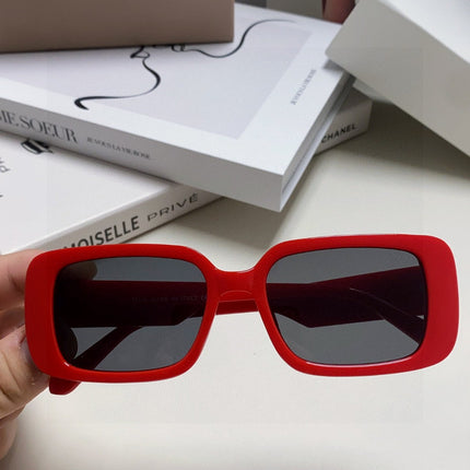 DIOR 26S RECTANGULAR FRAME IN RED ACETATE 422573