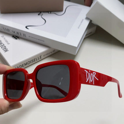 DIOR 26S RECTANGULAR FRAME IN RED ACETATE 422573