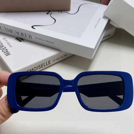 DIOR 26S RECTANGULAR FRAME IN BLUE ACETATE 422576