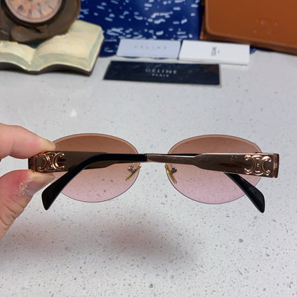 CELINE 26S RIMLESS OVAL FRAME IN METAL 493103