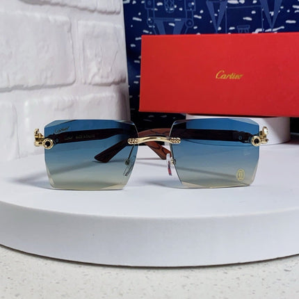 CARTIER 26S RIMLESS SQUARE FRAME IN METAL 439559