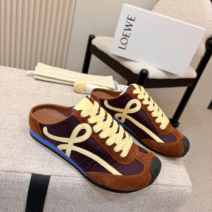 LOEWE 26S MULE SNEAKERS IN MULTICOLOR SUEDE AND NYLON STYLE 01