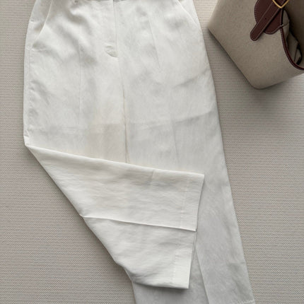 HERMES 26S WIDE LEG CROPPED PANTS 555