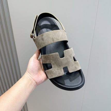 HM GENIUS SANDAL LIGHT GRAY SUEDE