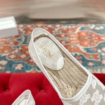 ESPADRILLES IN WHITE MESH