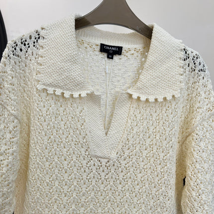 CHANEL 26S SHORT-SLEEVE KNIT POLO STYLE 1152