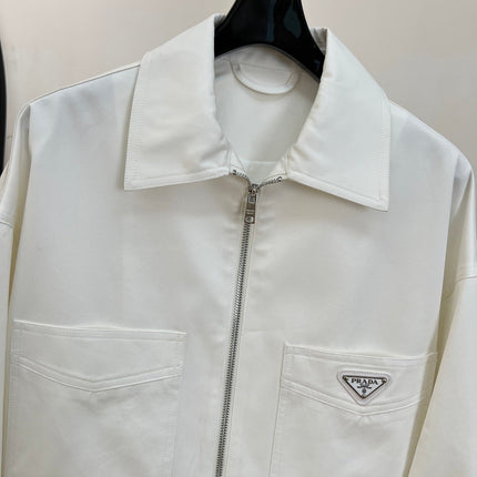 PRADA 26S CROPPED ZIP-UP JACKET 1070