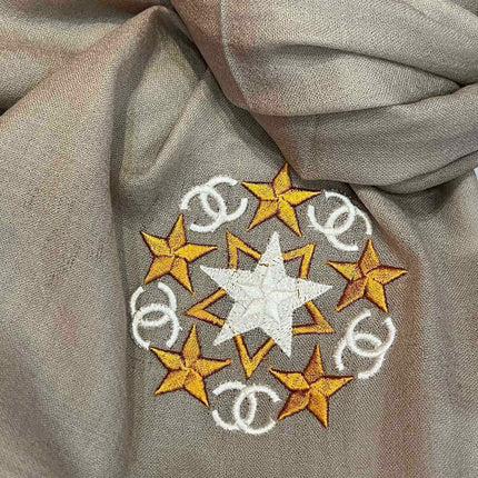 SCARF 200 CM IN MEDIUM BROWN CASHMERE 394614
