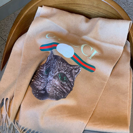 GUCCI 25S SCARF 180 IN CASHMERE 583606
