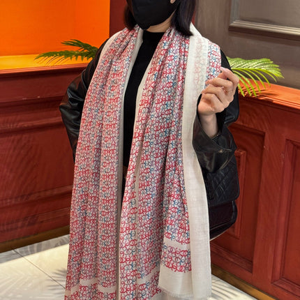 CHANEL 25S SCARF 200 IN CASHMERE 728978