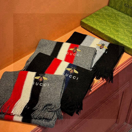 GUCCI 25S SCARF 180 IN CASHMERE 730565
