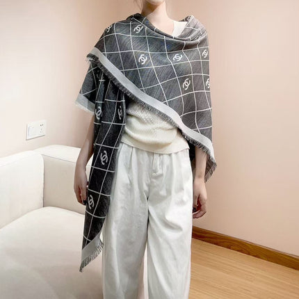 CHANEL 26S SCARF 140 IN CASHMERE AND SILK 304552