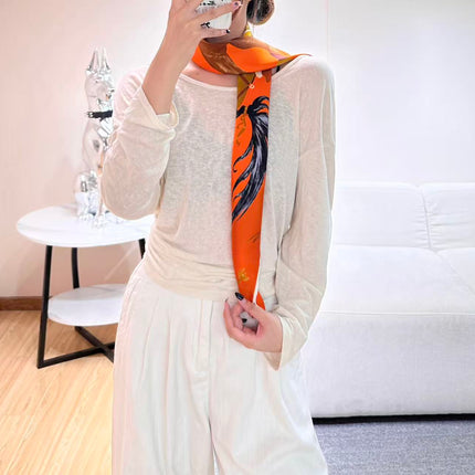 HERMES 26S SCARF 90 IN SILK 303193