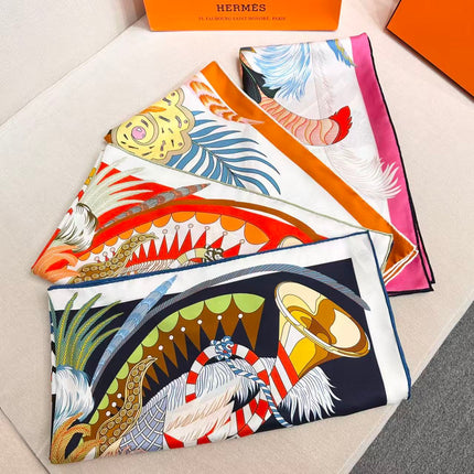 HERMES 26S SCARF 88 IN SILK 303220