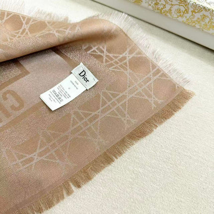 DIOR 26S SCARF 140CM IN CASHMERE SILK 303196