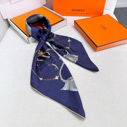 HERMES 26S SCARF 90 IN SILK AND CASHMERE 492391