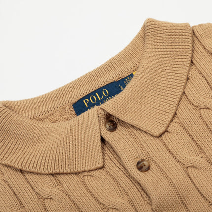 RALPH LAUREN SHORT-SLEEVE POLO KNIT SWEATER STYLE 433