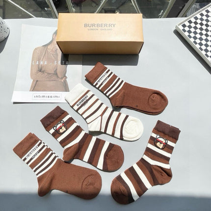 BURBERRY 26S CREW SOCKS 155642 (1 BOX)