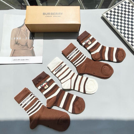 BURBERRY 26S CREW SOCKS 155642 (1 BOX)