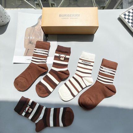 BURBERRY 26S CREW SOCKS 155642 (1 BOX)