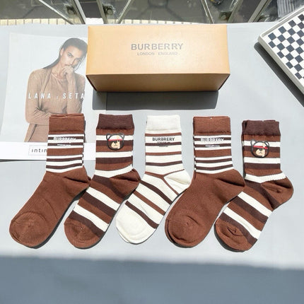 BURBERRY 26S CREW SOCKS 155642 (1 BOX)