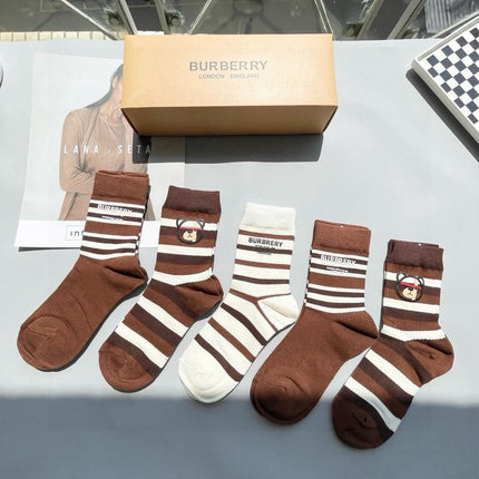 BURBERRY 26S CREW SOCKS 155642 (1 BOX)