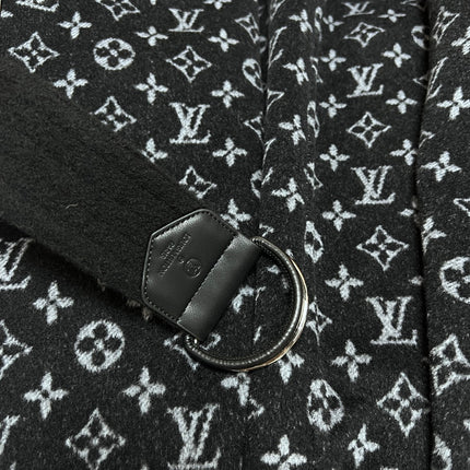 DIOR HOODED COAT IN BLACK WOOL