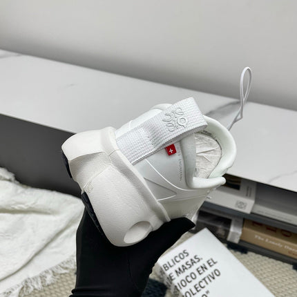 LOEWE 26S CLOUDSOLO SNEAKERS IN WHITE RECYCLED POLYESTER