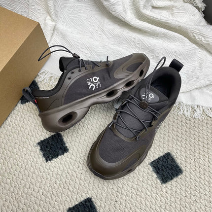 LOEWE 26S CLOUDSOLO SNEAKERS IN DARK BROWN RECYCLED POLYESTER