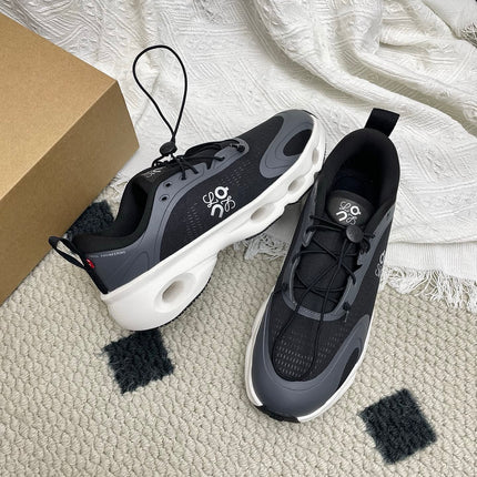 LOEWE 26S CLOUDSOLO SNEAKERS IN BLACK AND WHITE RECYCLED POLYESTER