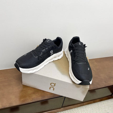 LOEWE 26S CLOUDTILT SNEAKER IN BLACK AND WHITE RECYCLED POLYESTER
