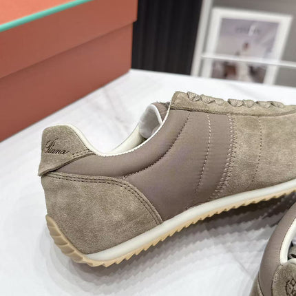 LP 26S WEEKENDER SNEAKERS IN GREYISH BROWN SUEDE & TECHNICAL FABRIC
