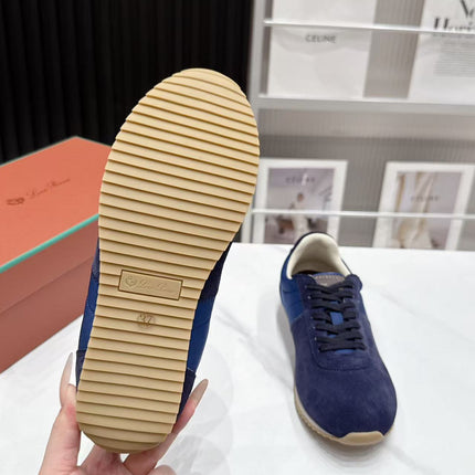 LP 26S WEEKENDER SNEAKERS IN NAVY BLUE SUEDE & TECHNICAL FABRIC