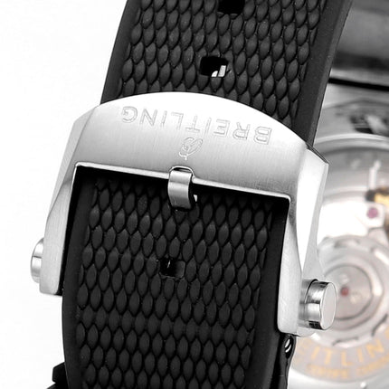 SUPER CHRONOMAT B01 44 CERAMIC BEZEL BLACK AND WHITE DIAL