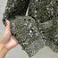 GUCCI 25 KNITTED POLO LONG-SLEEVED TOP GREEN GRAY WOOL