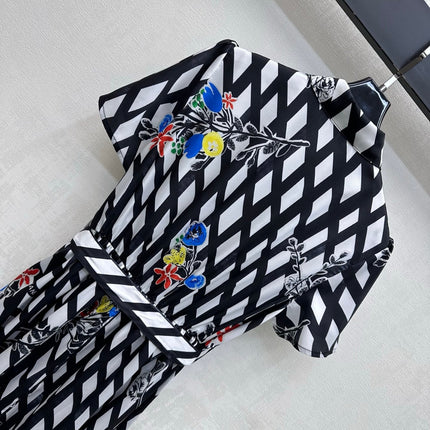 CHANEL 26S PATTERNED SHIRT DRESS STYLE 1169