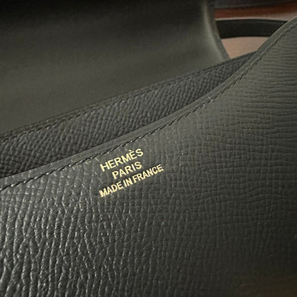 CONSTANCE 18 BLACK EPSOM GOLD HARDWARE