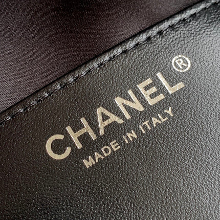 CHANEL 26S HOBO BAG 30 IN BLACK CALFSKIN