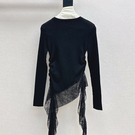 MIUMIU LONG-SLEEVE KNIT TOP STYLE 819