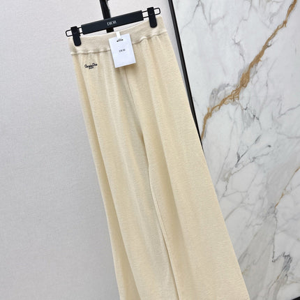 DIOR 25S WIDE-LEG CASHMERE PANTS 570