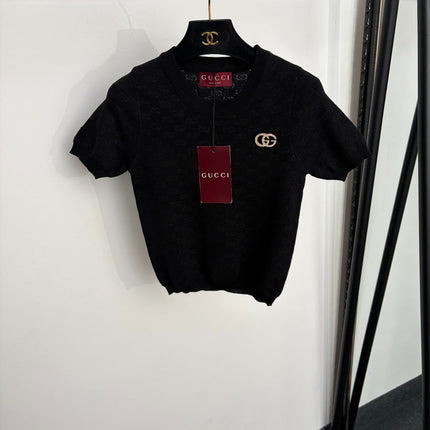 GUCCI 26S SHORT-SLEEVE KNIT TOP 405