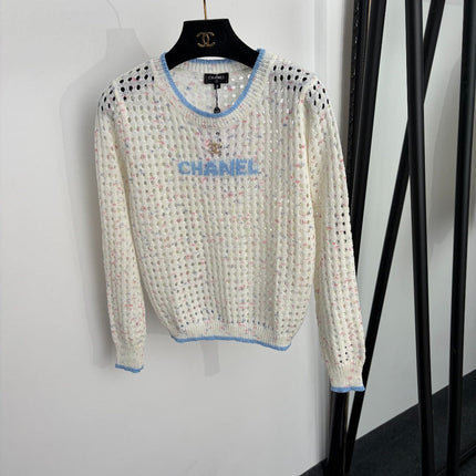 CHANEL 26S LONG-SLEEVE KNIT SWEATER 1491
