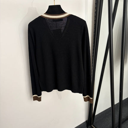 VALENTINO 26S KNITTED V-NECK CARDIGAN 363
