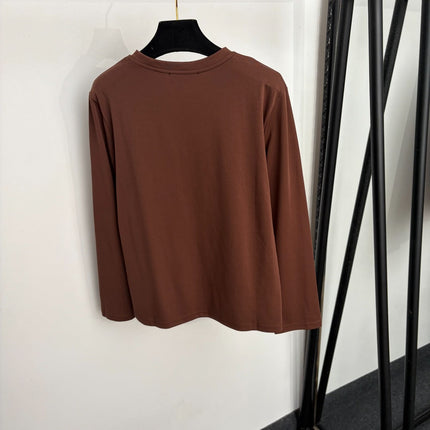 MAXMARA 26S LONG-SLEEVE CREW-NECK T-SHIRT 347