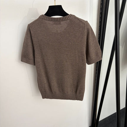 RALPH LAUREN 26S SHORT-SLEEVE CREW-NECK SWEATER 680
