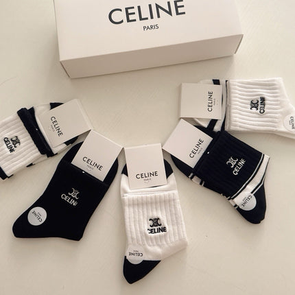 CELINE 26S ANKLE SOCKS 408756 (1 BOX)